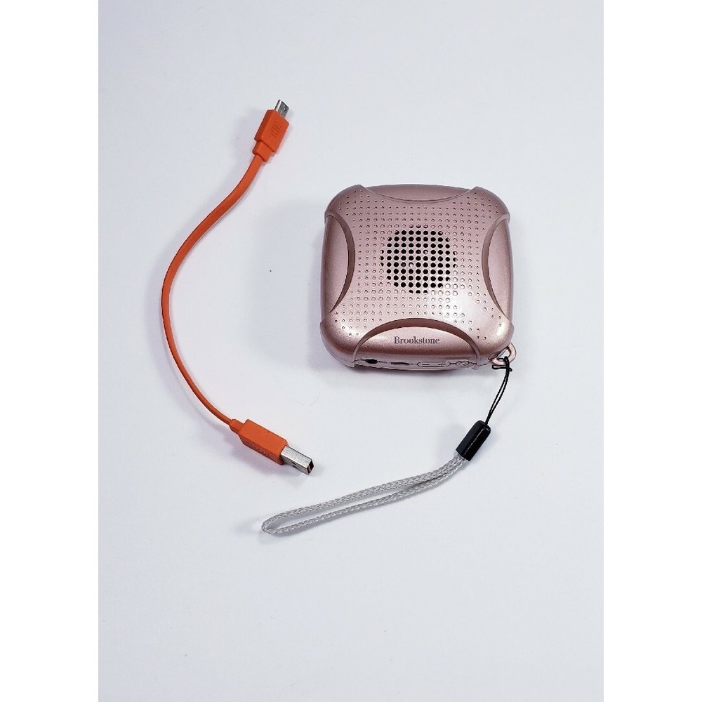 Brookstone Pocketune Portable Wireless Speaker D16 Rose Gold WORKS